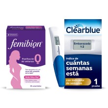 Femibion 0 y Clearblue Digital Prueba de embarazo ultratemprana
