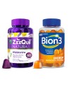 ZzzQuil 60 Gummies de Melatonina para Dormir y Bion3 Energy 60 Gummies con Probióticos, Vitaminas y Magnesio
